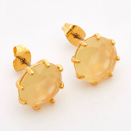 18ct Gold Plated Stud Earrings | TK Maxx