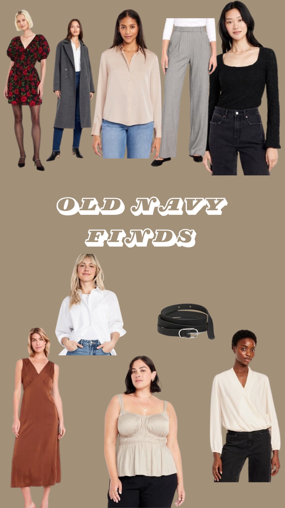 Work outfits to mix and match! With a Dinner dress thrown in..Loving these Old Navy finds perfect for work and drinks!

#LTKWorkwear #LTKFindsUnder100 #LTKStyleTip