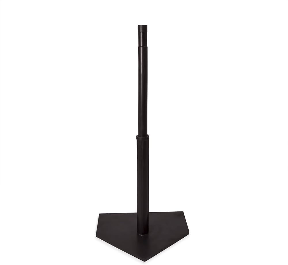 Champion Sports Deluxe Batting Tee – Mounted on Official Home Plate, Adjustable Telescopic Mold... | Amazon (US)