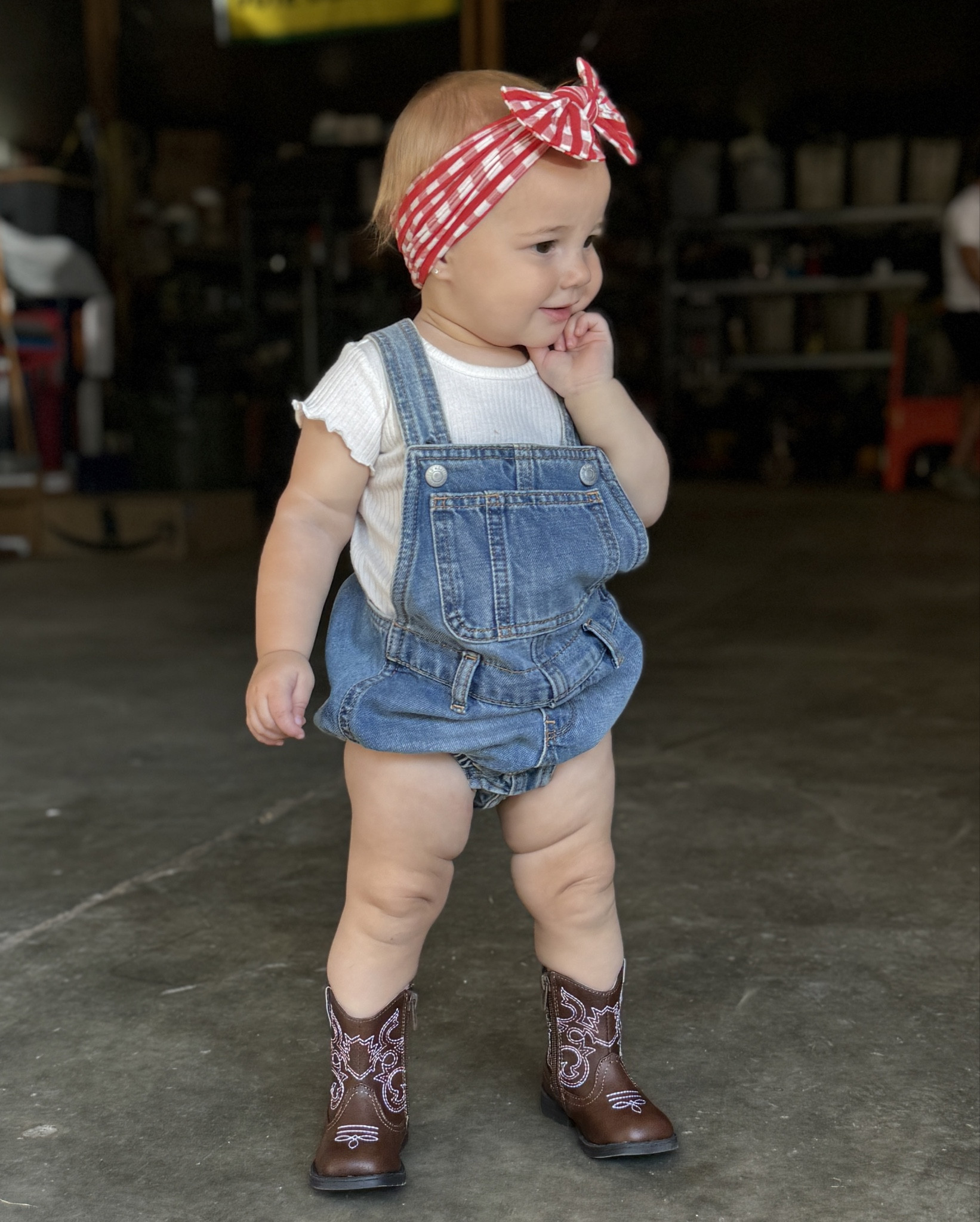 Just a cutie patootie  New boot Goofin’ 🥰

Linking similar overall rompers because this was a few years back (Hadley’s) from Old Navy. 

Boots are just too freaking cute and headband is Amazon 👍🏼


#LTKKids #LTKShoeCrush #LTKBaby