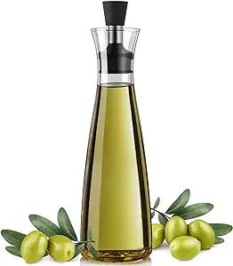 Glass Olive Oil Dispenser, Bivvclaz 18 Ounce Oil and Vinegar Dispenser with Drip-free Spout, Oliv... | Amazon (US)