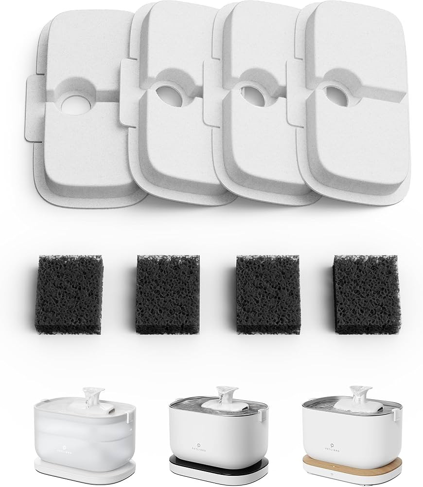 PETLIBRO 4 Packs Replacement Filters for Dockstream Cat Water Fountain PLWF105/PLWF115/PLWF005, 2... | Amazon (US)
