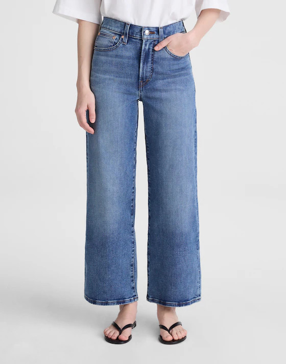 The Wide-Leg Crop Jean in Super Stretch Denim | Madewell