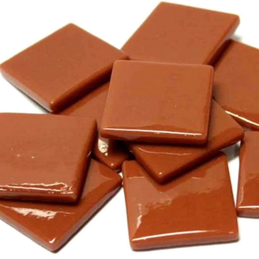 Chestnut Brown Ottoman pate De Verre Glass Mosaic Tiles 1 25mm Square Available in Quantities 20 ... | Etsy (US)