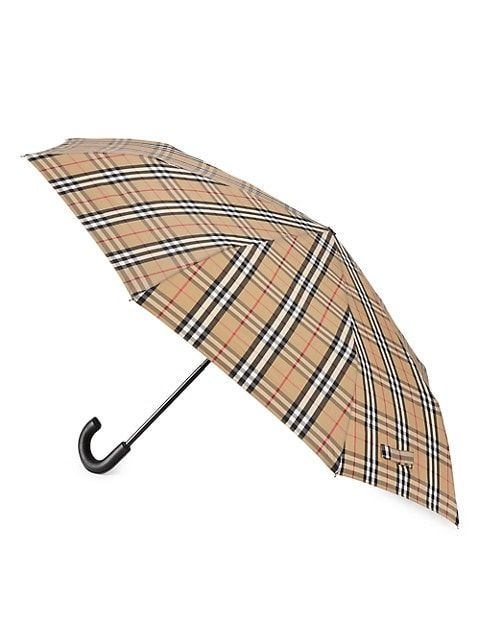 Folding Trafalagar Check Umbrella | Saks Fifth Avenue