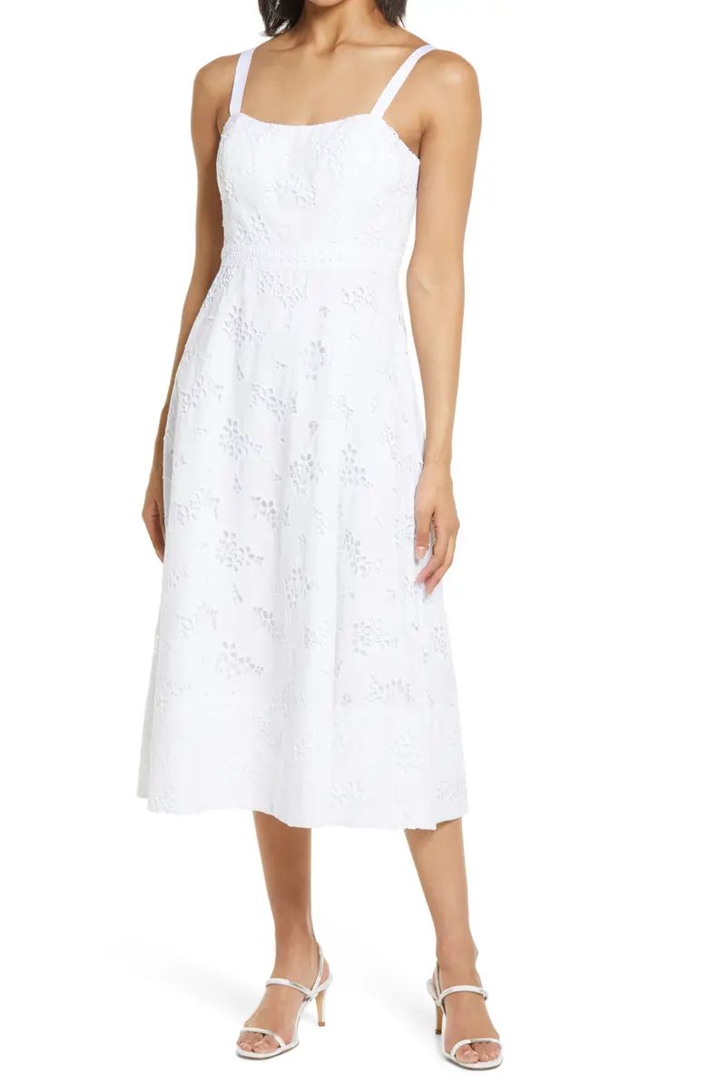 Fawn Eyelet Embroidered A-Line Dress | Nordstrom | Nordstrom