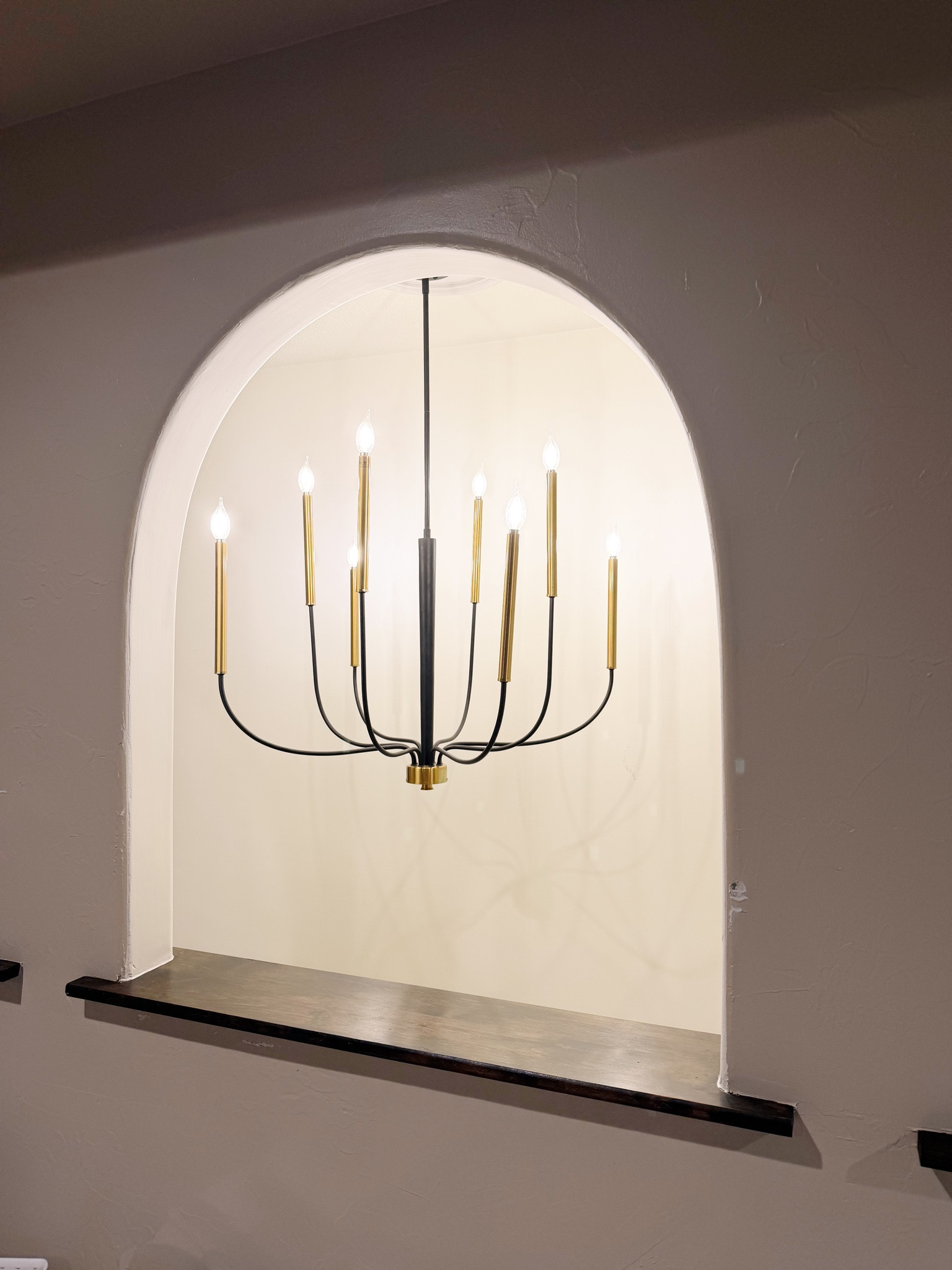 The lighting fixture that completely transformed the space. Modern, timeless, and the perfect statement piece for an entryway, dining room, or stairwell.

#LTKSeasonal #LTKHome