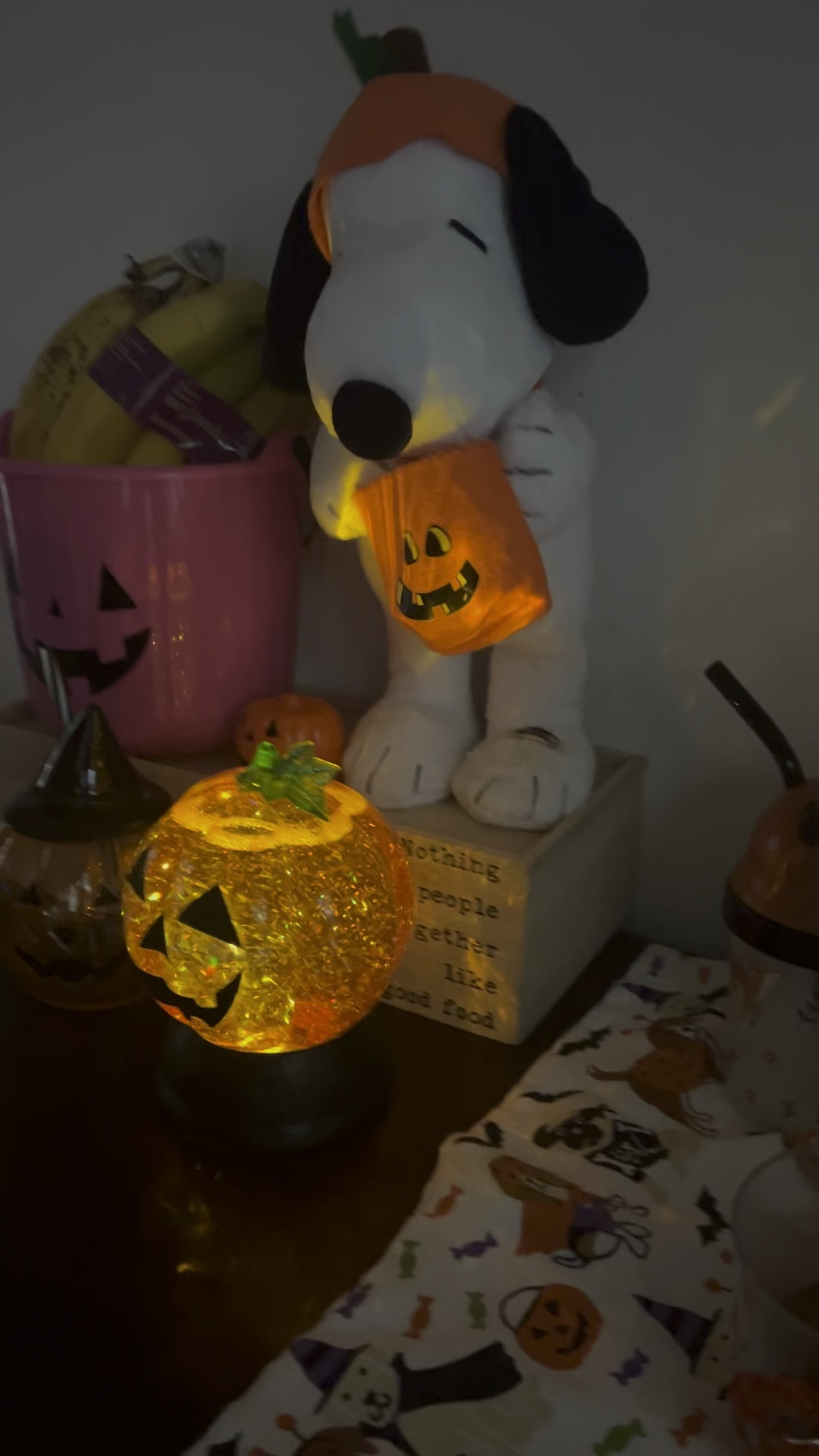 Snoopy • Charlie Brown theme song • Halloween decor • Fall decor • pumpkins • lights 

#LTKVideo #LTKFallSale #LTKHalloween