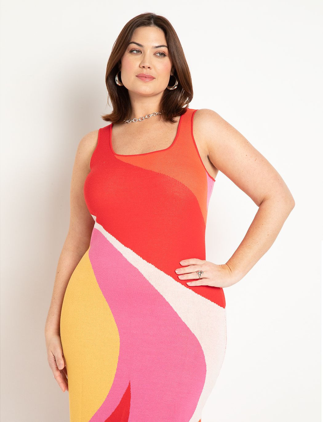 Intarsia Column Dress | Eloquii