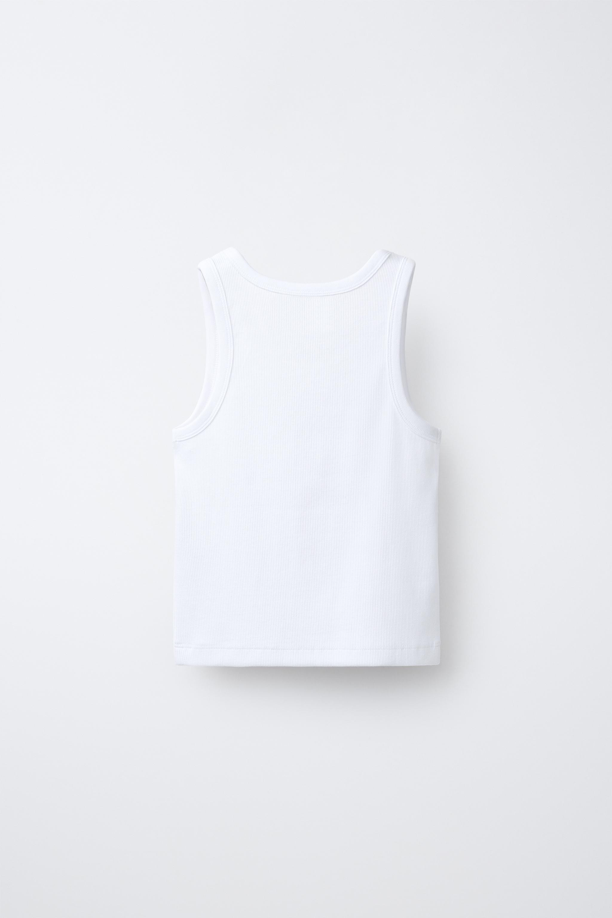 RIBBED RACERBACK T-SHIRT | Zara UK