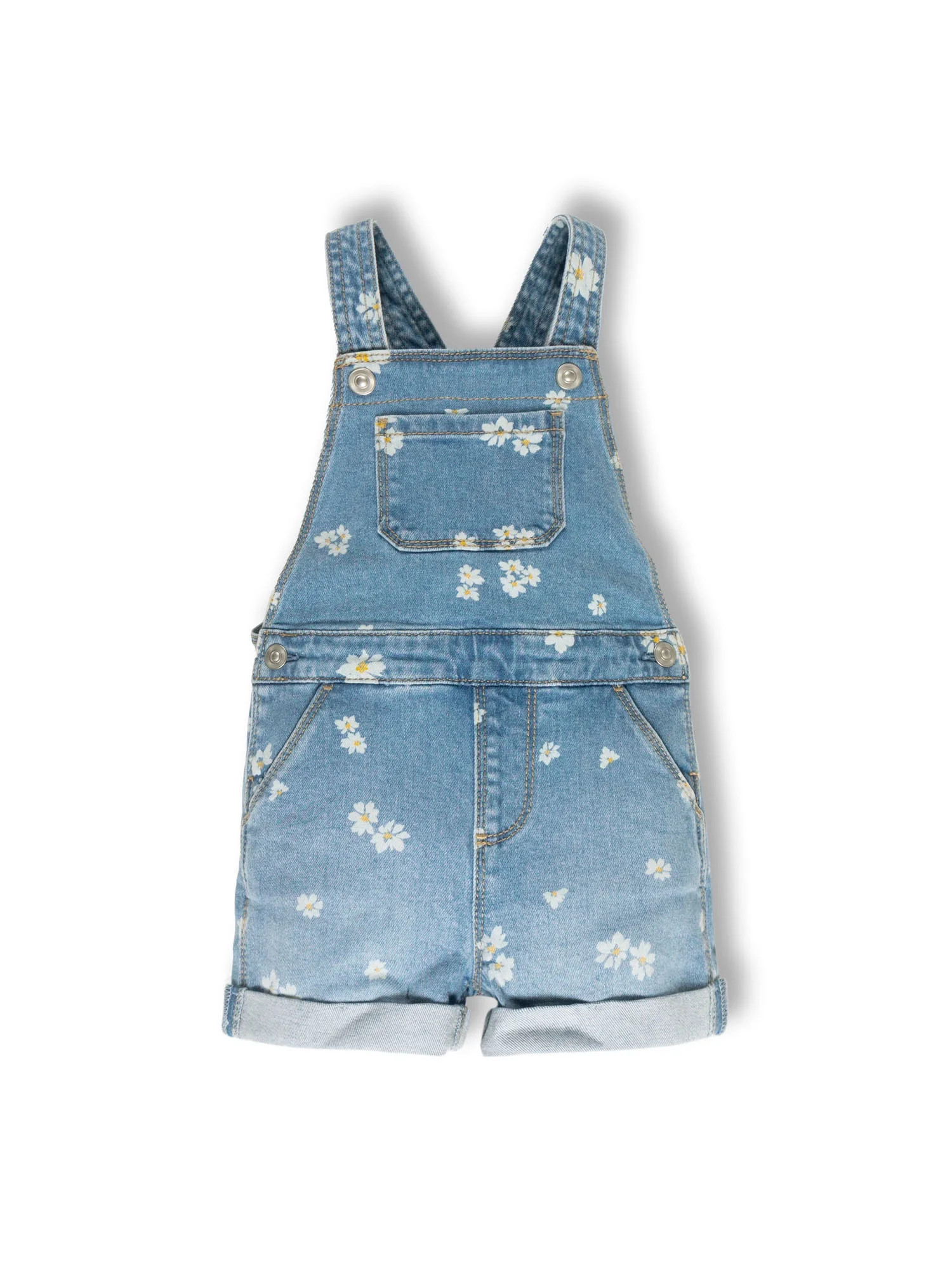 Wonder Nation Toddler Girl Denim Shortall, Sizes 12 Months - 5T | Walmart (US)