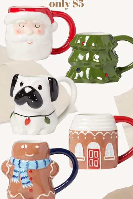 Target Christmas mugs, Santa mug, Christmas tree mug, gingerbread mug

#LTKHoliday #LTKhome #LTKSeasonal