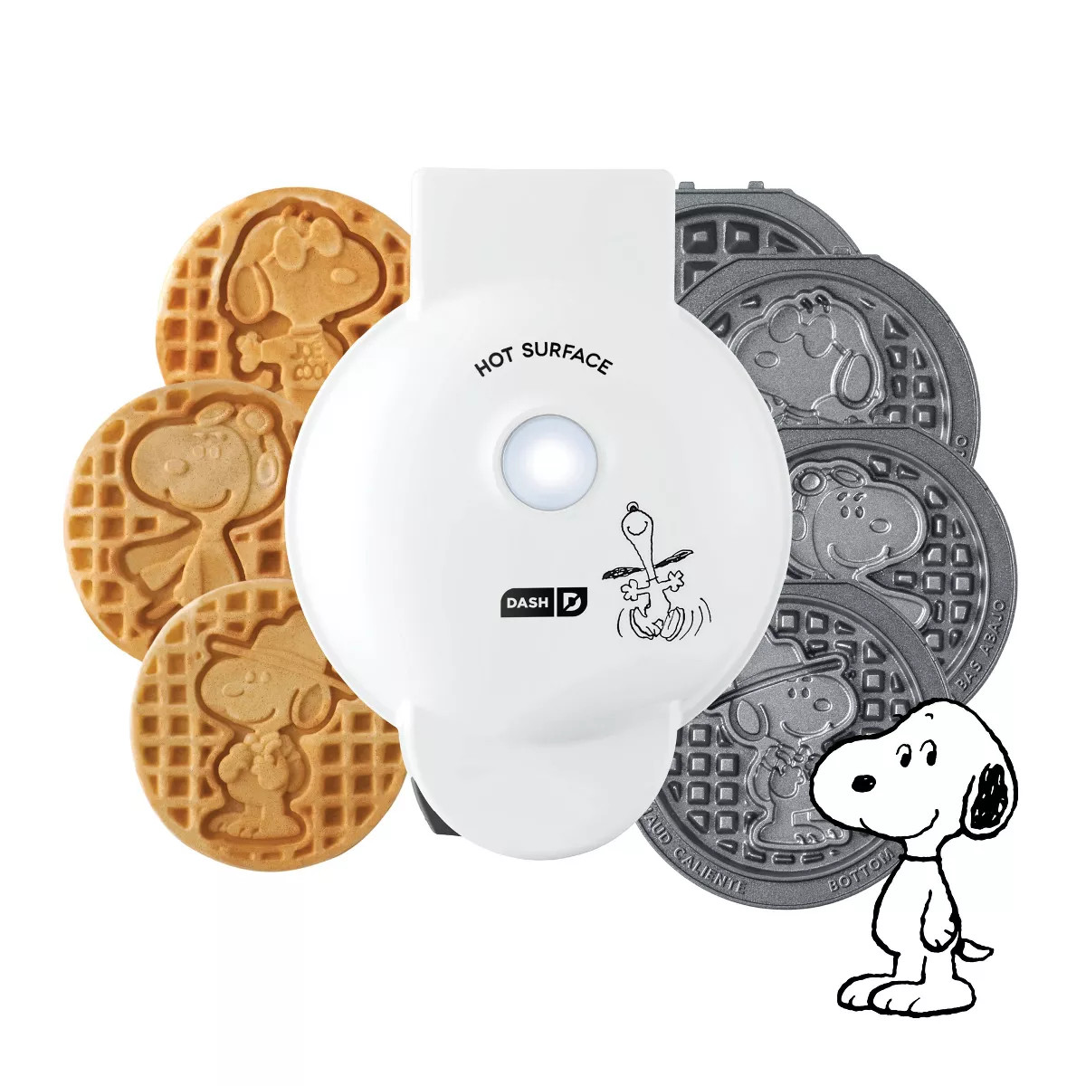 Peanuts x Dash Snoopy MultiMaker Mini Waffle Maker System 4 Plates | Target