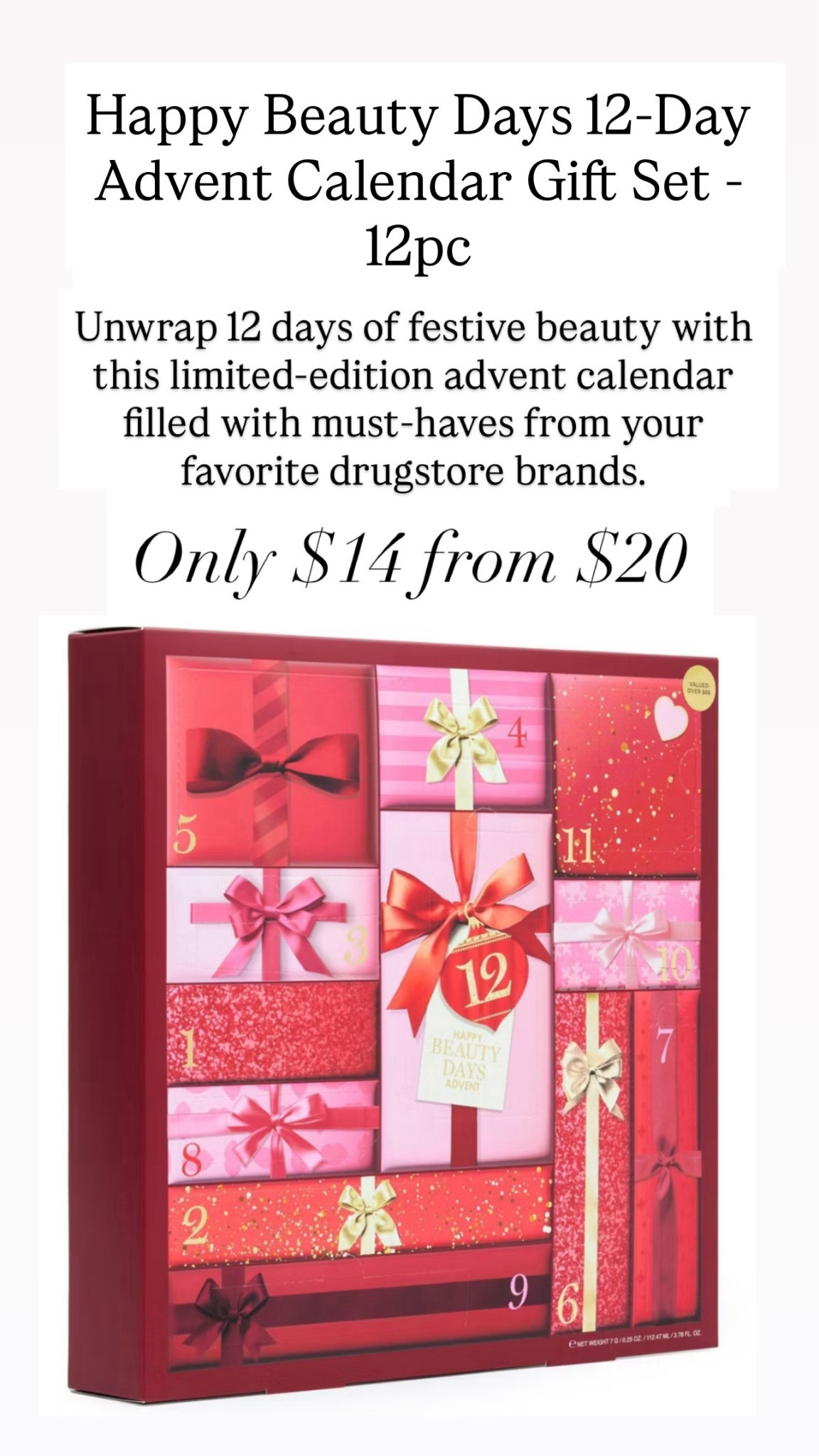 Beauty advent calendar for beauty lovers 

#LTKGiftGuide #LTKHoliday #LTKBeauty