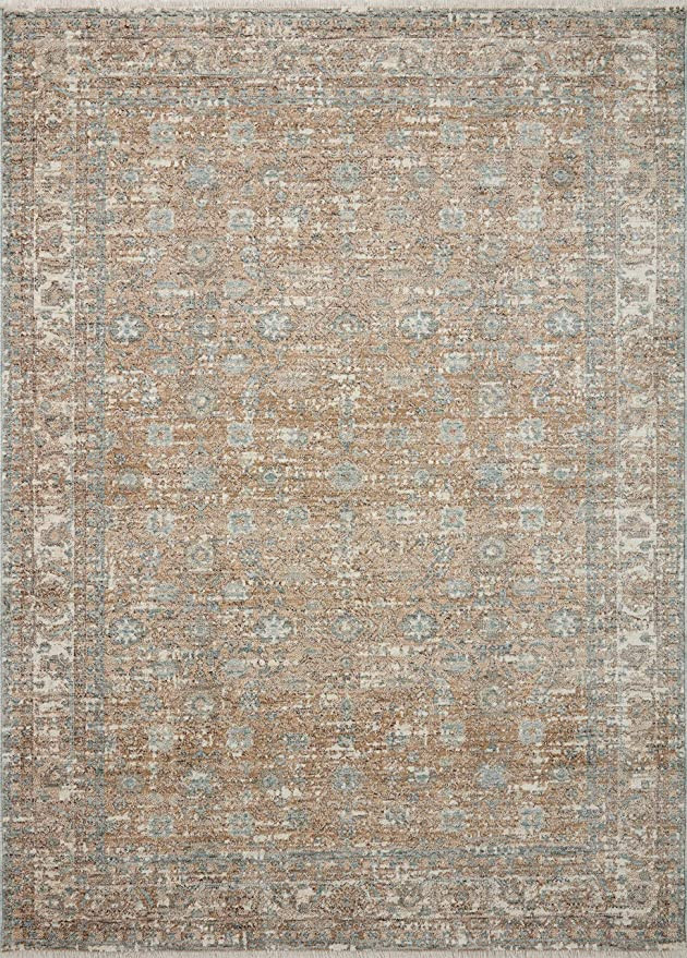 Loloi Angela Rose x Blake Collection BLA-05 Sand/Sky, Transitional 5'-3" x 7'-6" Area Rug | Amazon (US)