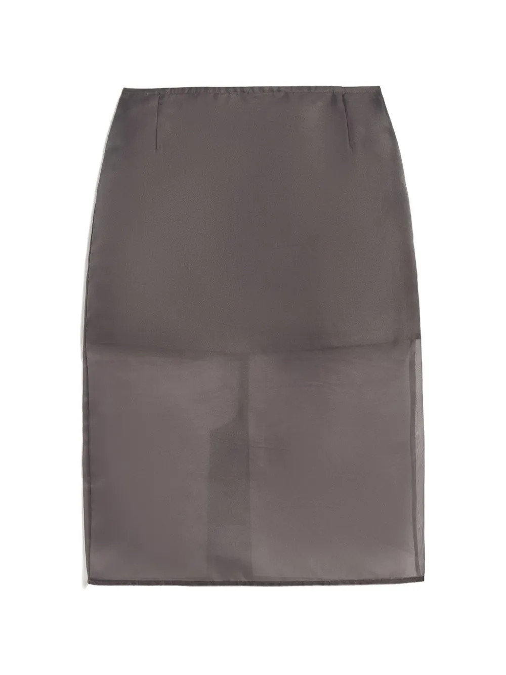 Apparis Tyra organza midi skirt - Grey | Farfetch Global