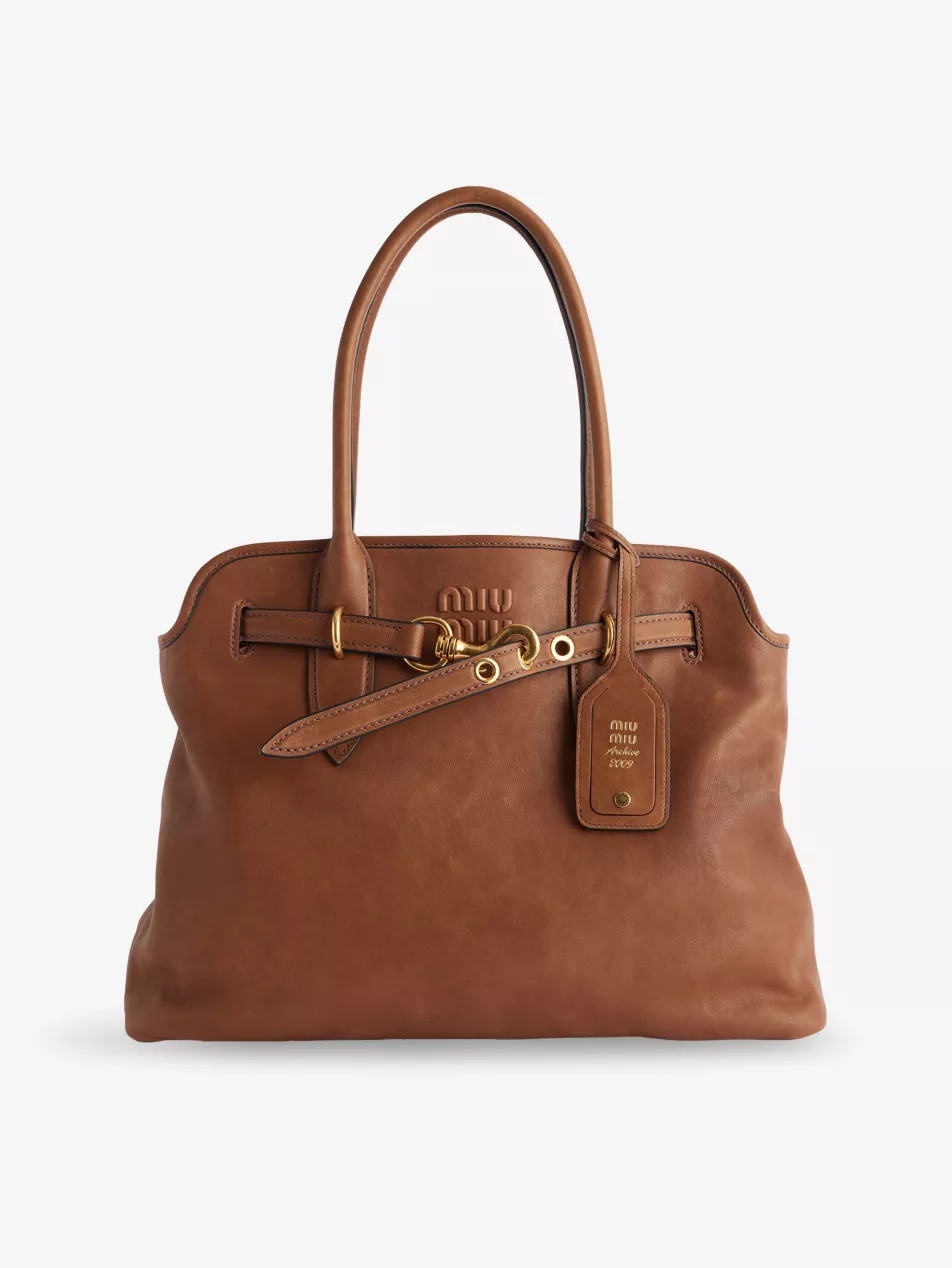Aventure Leather Medium Handbag | Selfridges