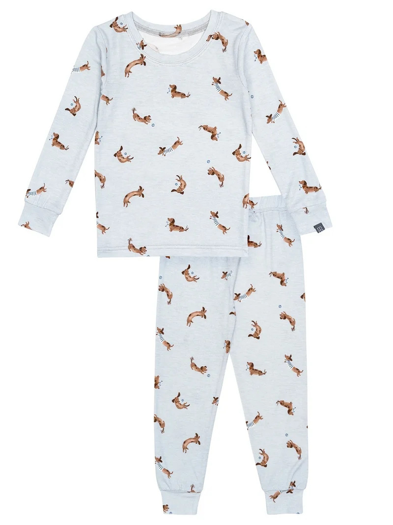 Modern Moments by Gerber Toddler Neutral Super Soft Tight Fitting Pajama Set, 2-Piece, Sizes 12M-... | Walmart (US)