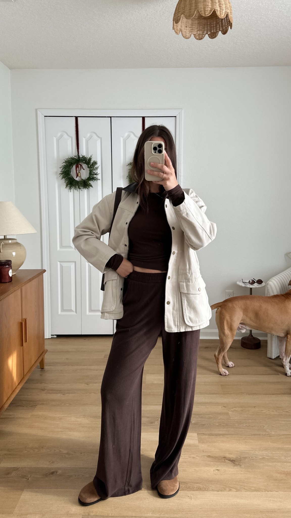 Favorite lounge set! So soft and stretchy. Code: CYBERAF. Wearing small regular pants, xs top, xs jacket 

#LTKHoliday #LTKootd #LTKCyberWeek