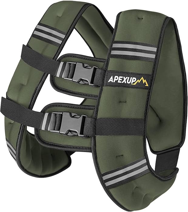 APEXUP Weighted Vest with 5lbs/10lbs/15lbs/20lbs/25lbs/30lbs Weights and Reflective Stripe, Weigh... | Amazon (US)