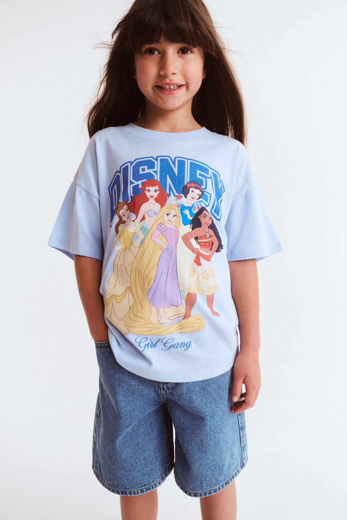 Disney Princess Drop Shoulder Short Sleeve Tee | Cotton On (US)