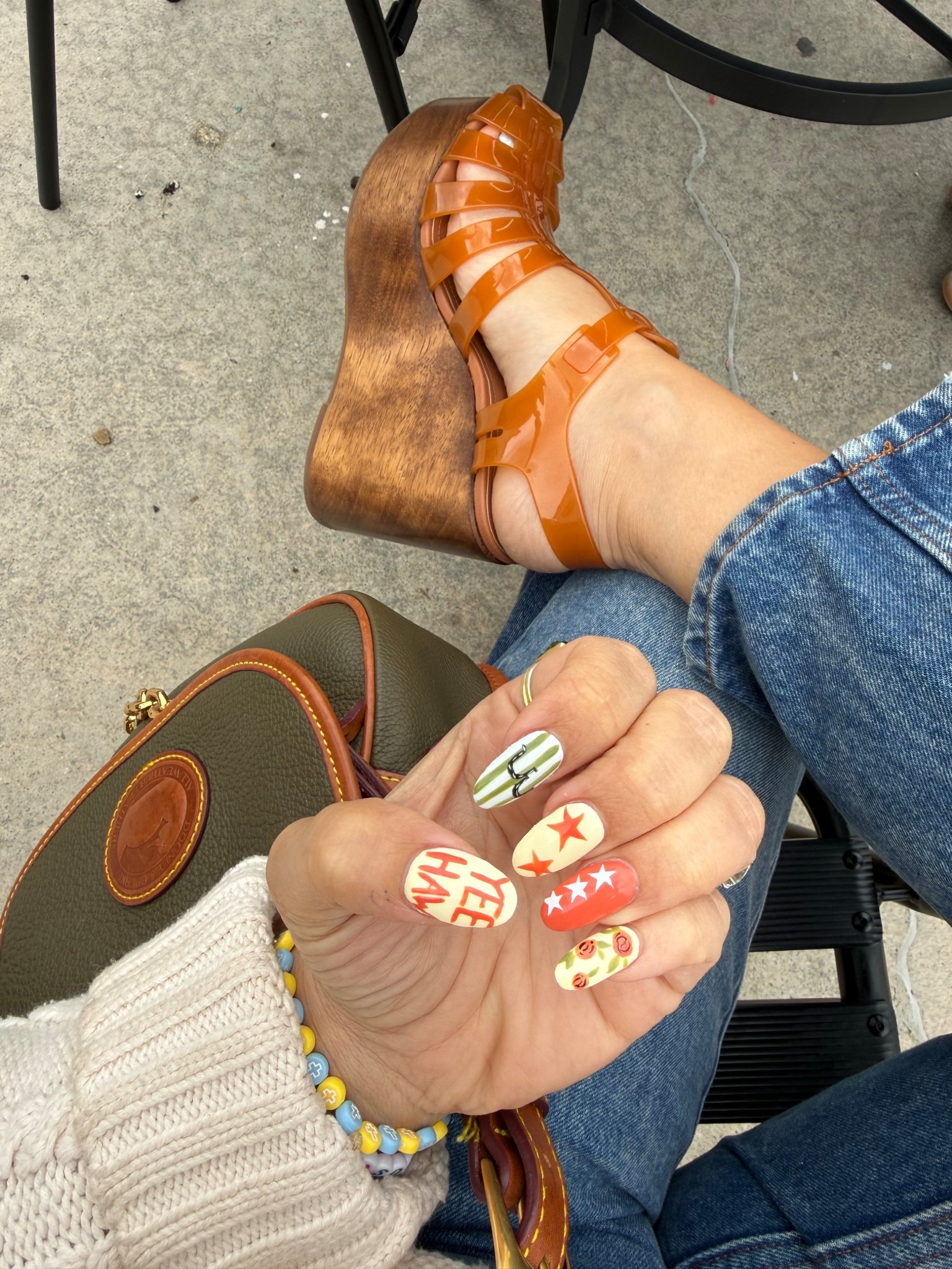 Texas nail Inspo for you to use!!! Houston rodeo and these are the cutest jellies wedge!!! I got true to size 

#LTKFestival #LTKootd #LTKgrwm