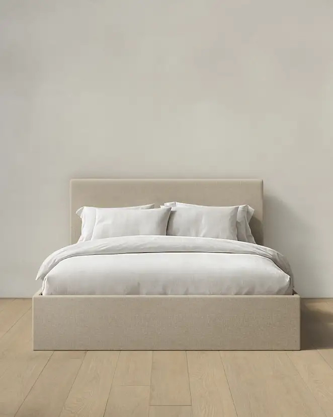 100% Linen Curved Bed | Quince