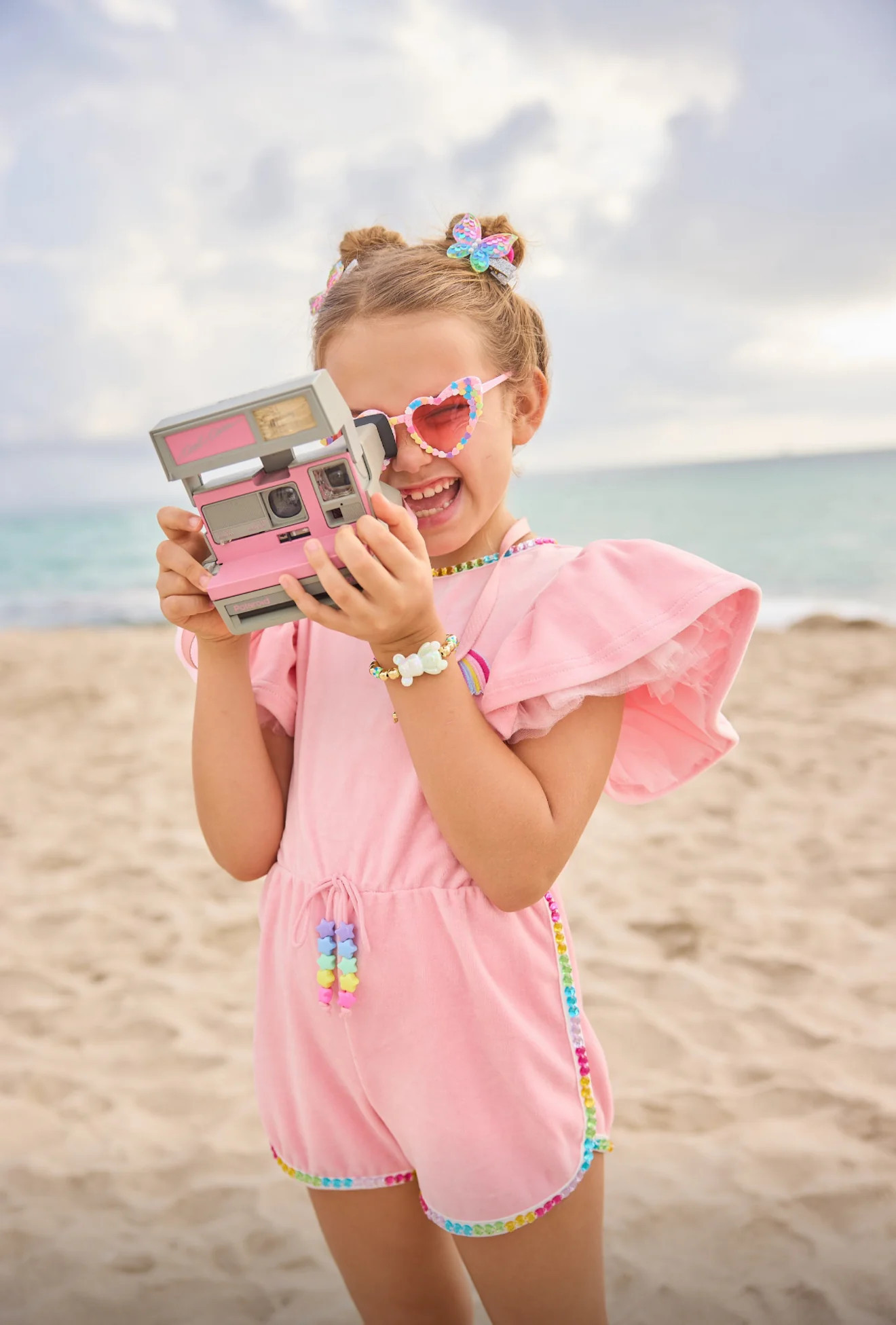 Velour Rainbow Gems Romper | Lola + The Boys