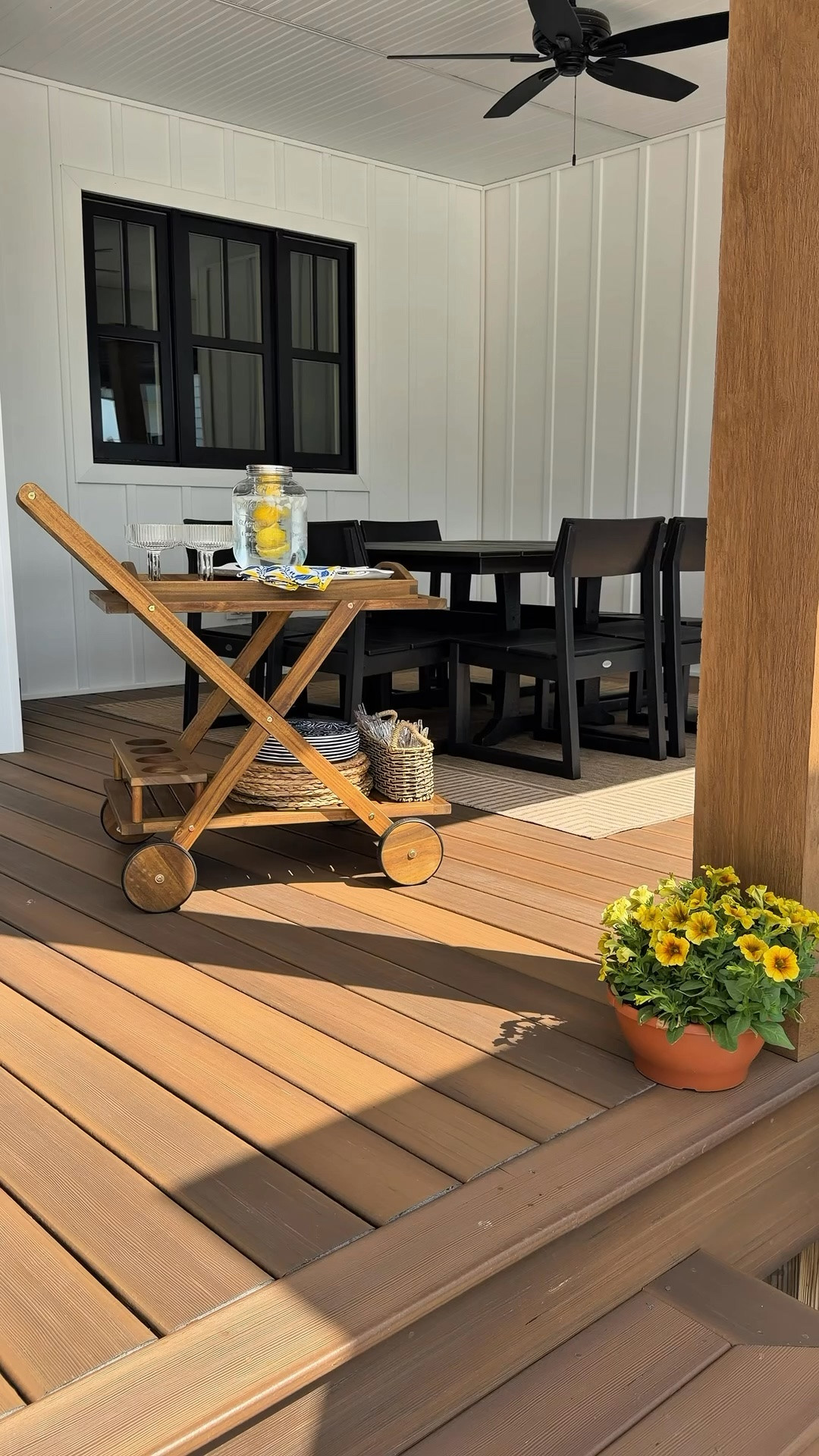 #ad hosting season made easy with these beautiful pieces from @Wayfair 

This bar cart has easily become my favorite hosting addition this season. I love the removable tray and built-in drink storage on the bottom shelf — it makes bringing everything outside in one trip so easy. 🫶🏻

And these stunning blue plates give the whole setup such a Mediterranean feel right in my backyard. Even better, they’re shatterproof — just like the gorgeous coupe glasses.

#wishyouwerehere #outdoor #wayfair #wayfairpartner

#LTKHome #LTKSaleAlert #LTKSeasonal