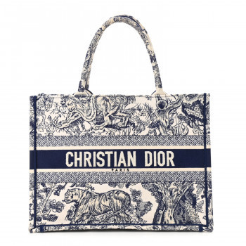 CHRISTIAN DIOR

Canvas Embroidered Small Dioriviera Toile De Jouy Book Tote Blue | Fashionphile