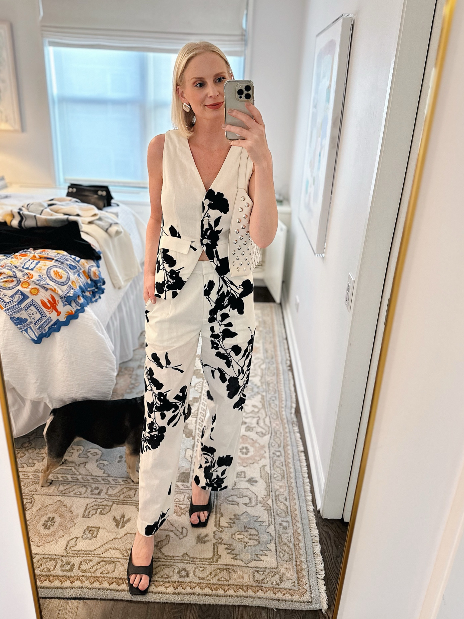 Tonight’s look for dinner! Wearing a small in the vest and pants - sandals are true to size also! 

#LTKShoeCrush #LTKStyleTip