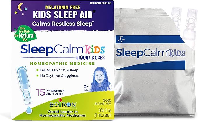 Boiron SleepCalm Kids Liquid Doses Sleep Aid for Deep, Relaxing, Restful Nighttime Sleep - Melato... | Amazon (US)
