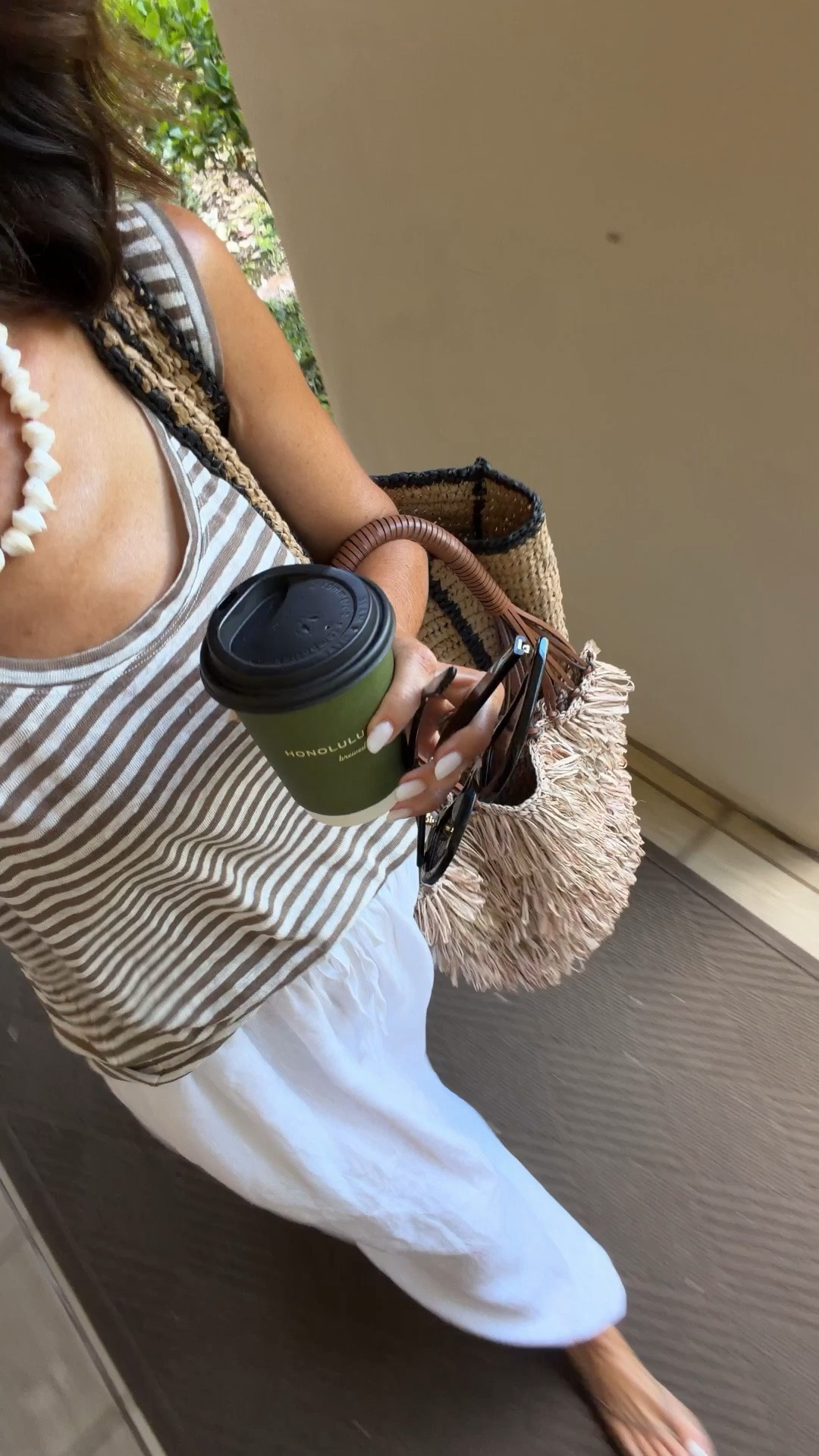 Effortless vacation look from @Aritzia  
I’m just shy of 5-7” wearing the size S tank (runs oversized) and size small skirt! Sandals in the color coco butter! #stylinbyaylin #outfit #vacationstyle

#LTKootd #LTKSeasonal #LTKOver40