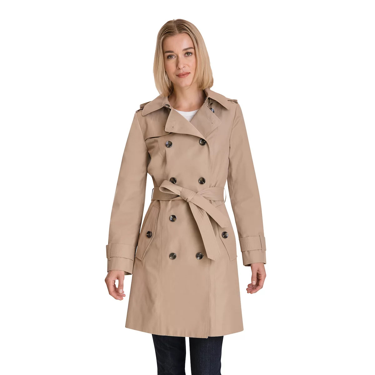 Women's London Fog Hooded Trench Coat | Kohl's