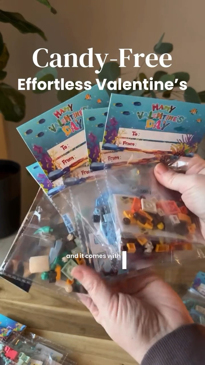 I love that these take creativity and skill rather than just candy! They also come in these bags just as seen, so you don’t have very much prep work besides your kiddo signing “to” and “from”!

#valentinesday #valentinesdaywithkids #kidsvalentines #vdaywithkids #vday

#LTKValentine #LTKmomlife #LTKKids