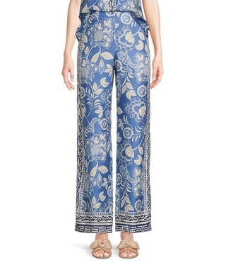 Carter Floral Trace Straight Coordinating Pants | Dillard's