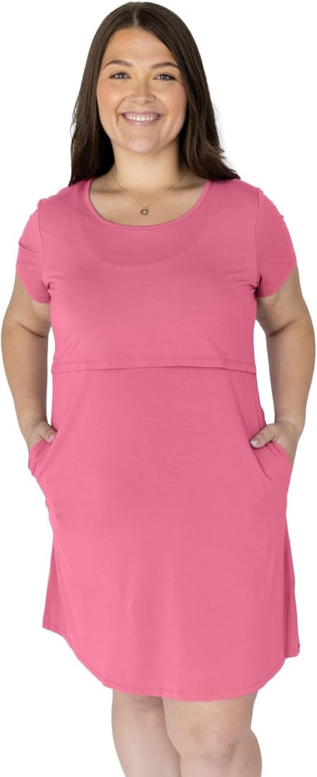 Kindred Bravely Eleanora Ultra Soft Maternity and Nursing Nightgown and Lounge Dress | Amazon (US)