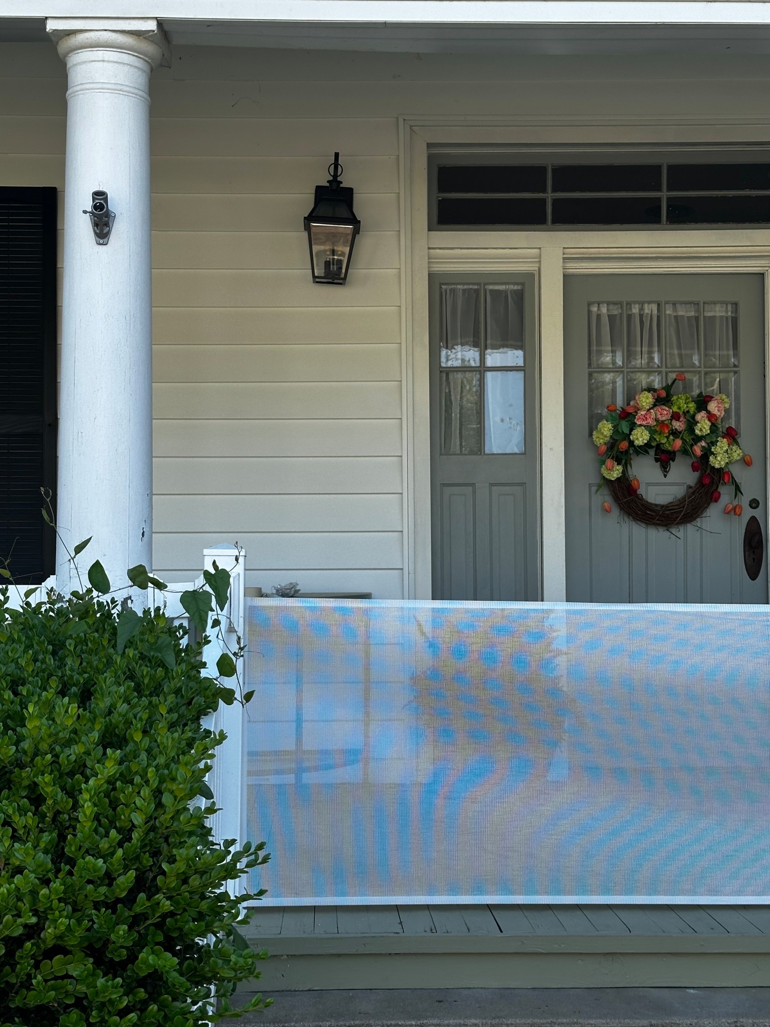 Our retractable gate for the front porch!

#LTKBaby