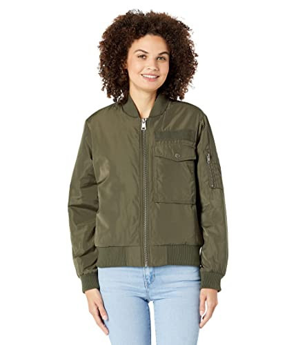 Levi's Women's Utility Flight Bomber Jacket, Army Green, X-Small | Amazon (US)