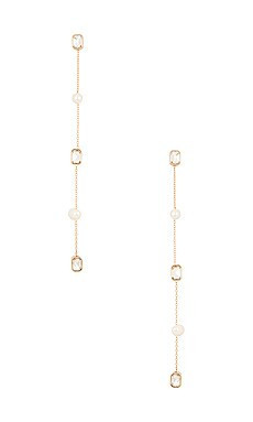 Tiered Drop Earring in Pearl | Revolve Clothing (Global)