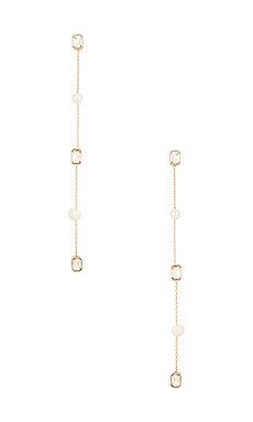 Tiered Drop Earring in Pearl | Revolve Clothing (Global)