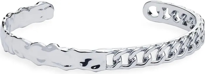 Open Edit Men's Waterproof Split Textural Cuff Bracelet | Nordstrom | Nordstrom