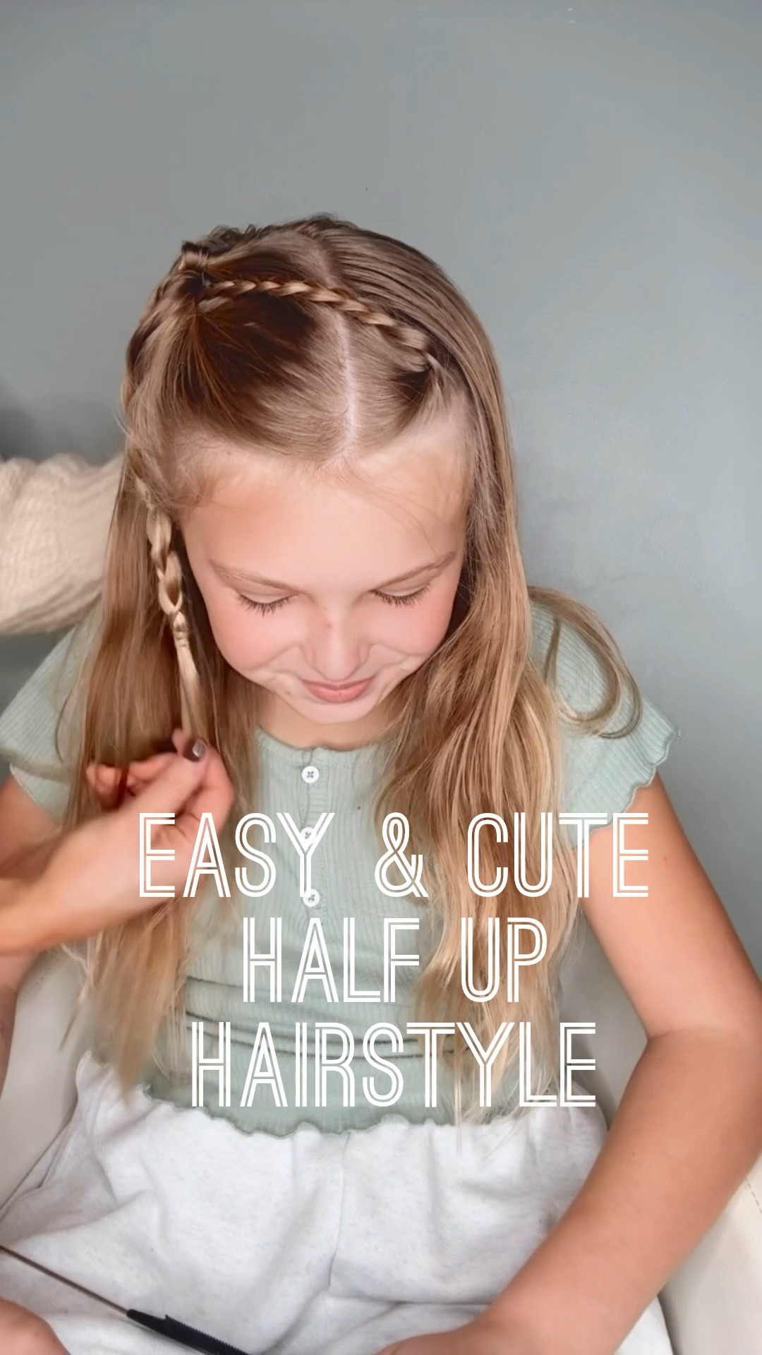 EASY AND CUTE HALF UP HAIRSTYLE 🩷 Drop a comment SHOP for the hair products we love to use! 

#LTKBeauty