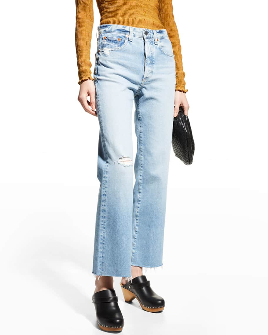 AG Jeans Kinsley High Rise Crop Boot | Neiman Marcus