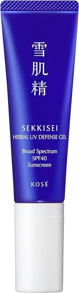 SEKKISEI Herbal UV Defense Gel for Face Broad Spectrum Sunscreen, SPF40, 1 Ounce | Amazon (US)