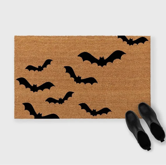 Bats Doormatbats Door Mathalloween Doormatghost - Etsy | Etsy (US)