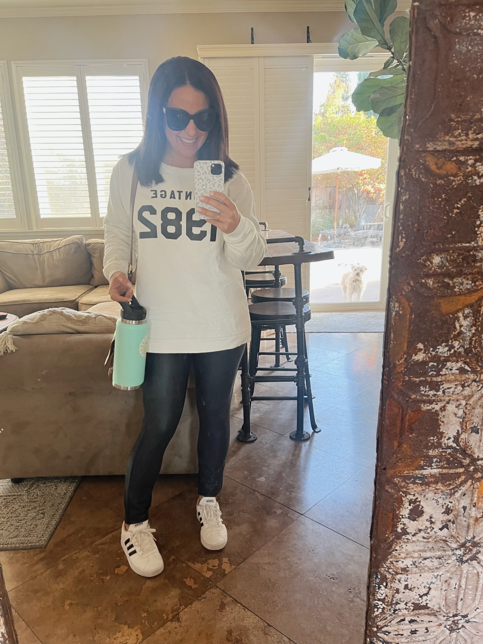 Last soccer Saturday of the season. My favorite Vintage 1982 sweatshirt and faux leather leggings. 

#LTKstyletip #LTKshoecrush #LTKunder50