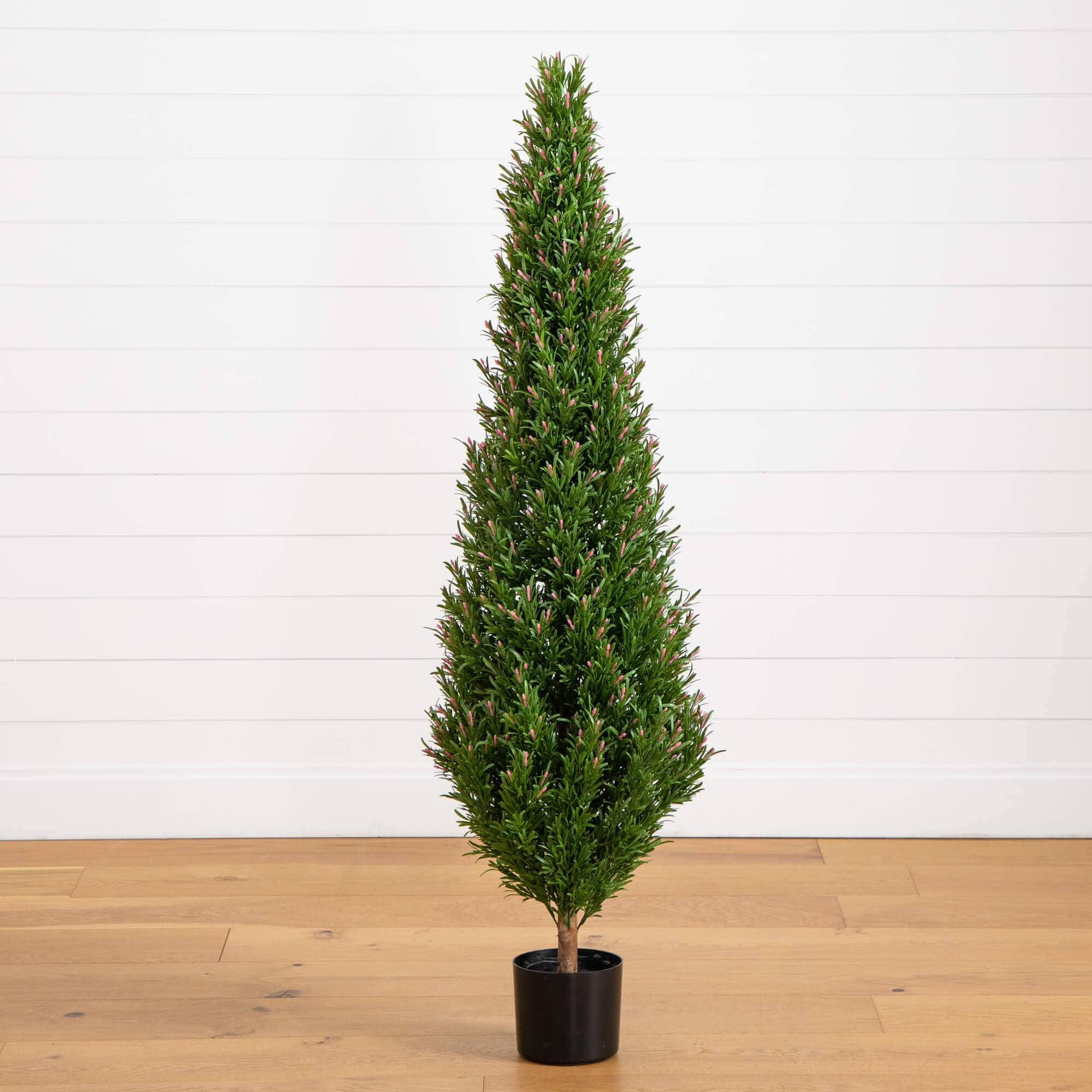 5' UV Resistant Artificial Rosemary Cone Topiary Tree (Indoor/Outdoor) | Nearly Natural | Nearly Natural
