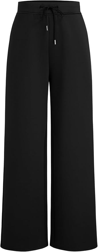 CIDER Mid Rise Solid Drawstring Pocket Straight Leg Trousers | Amazon (US)