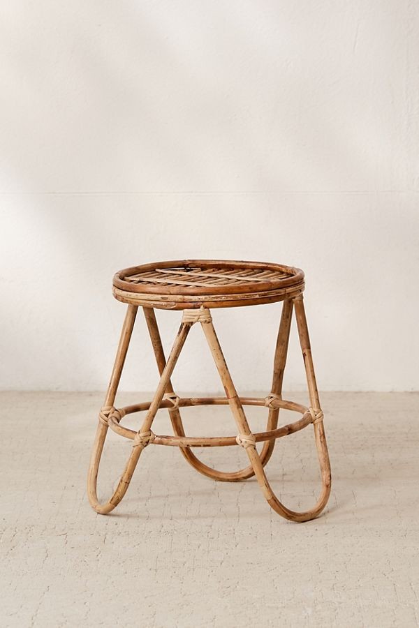 Skye Rattan Stool | Urban Outfitters (US and RoW)
